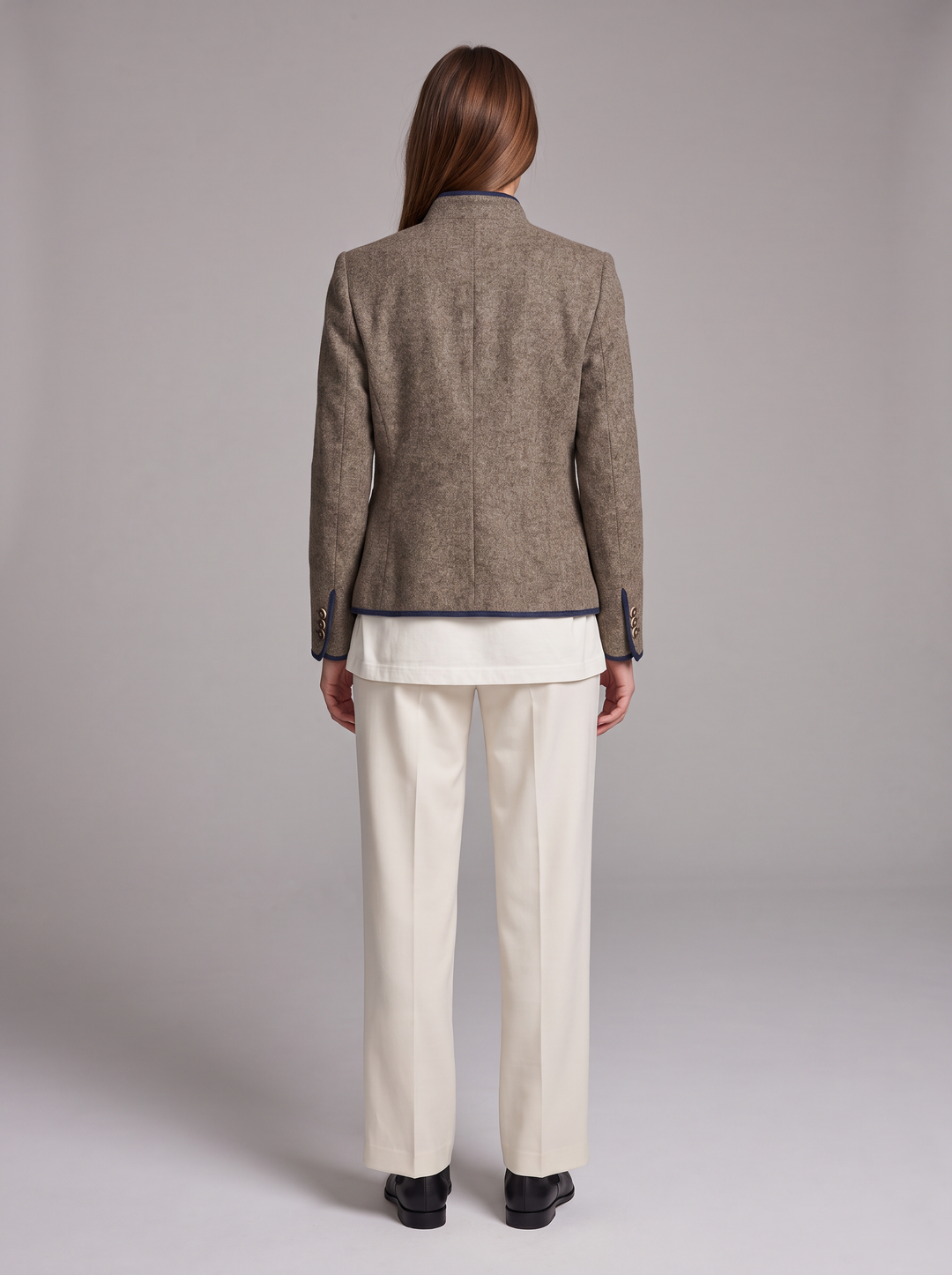 Caramel Button Front Cardigan Smart Office Wear