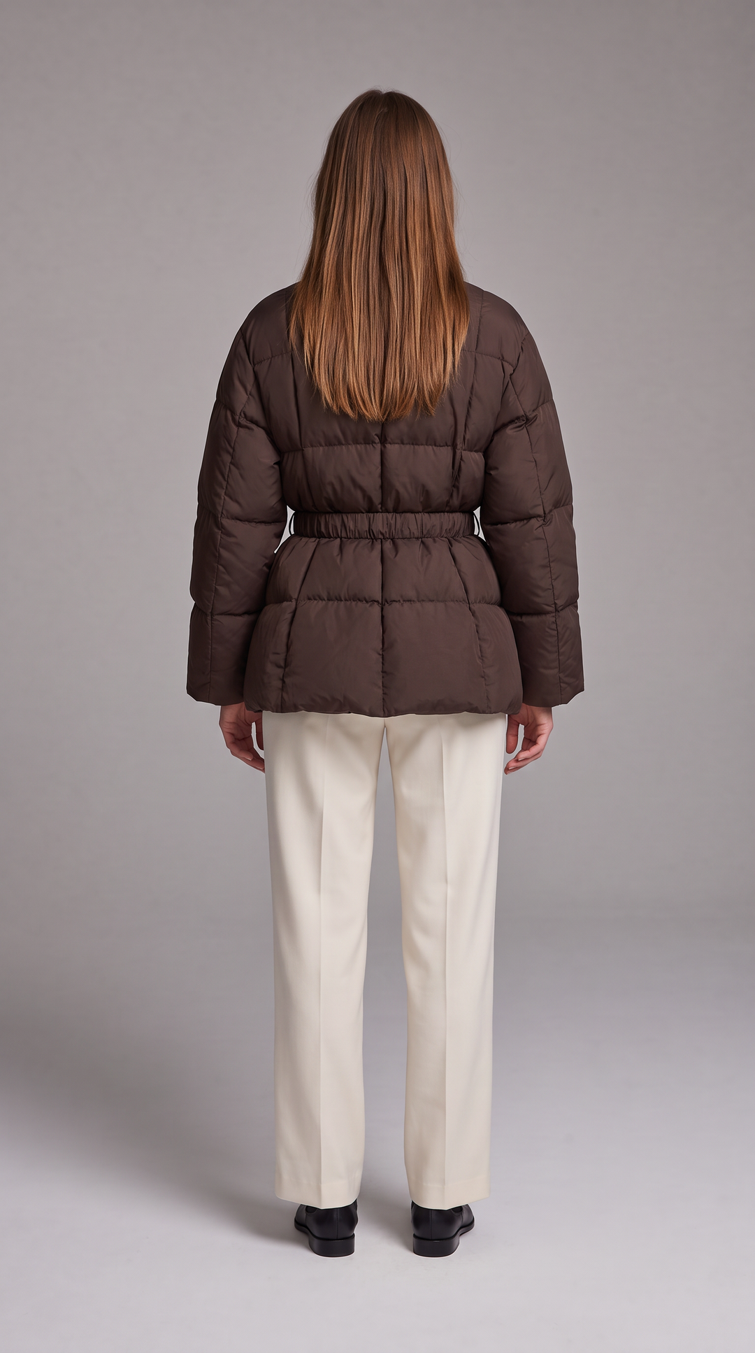 Belted Puffer Coat Winter Style