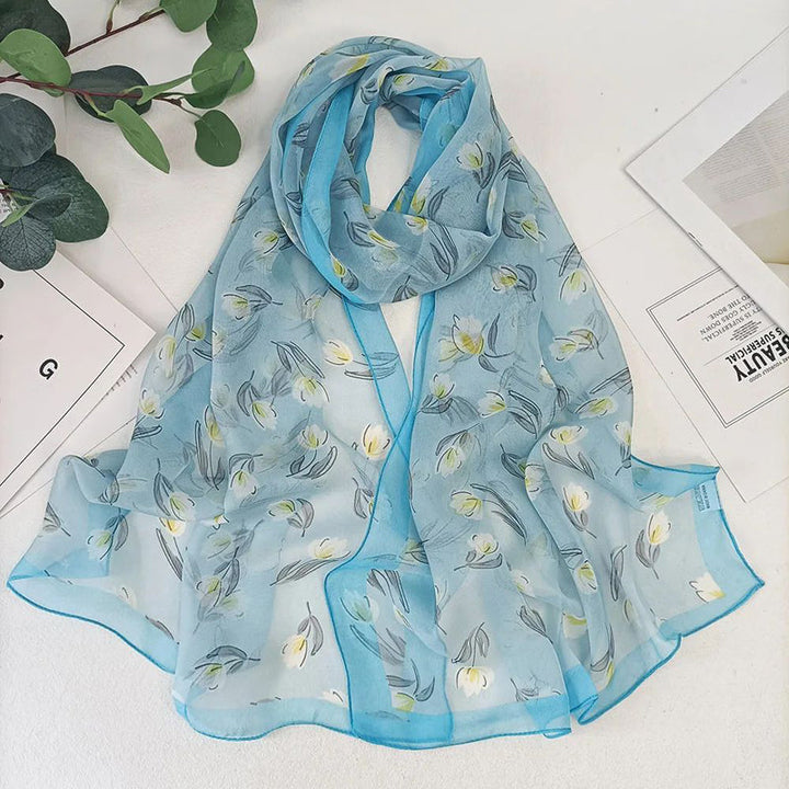 Casual Floral Scarf