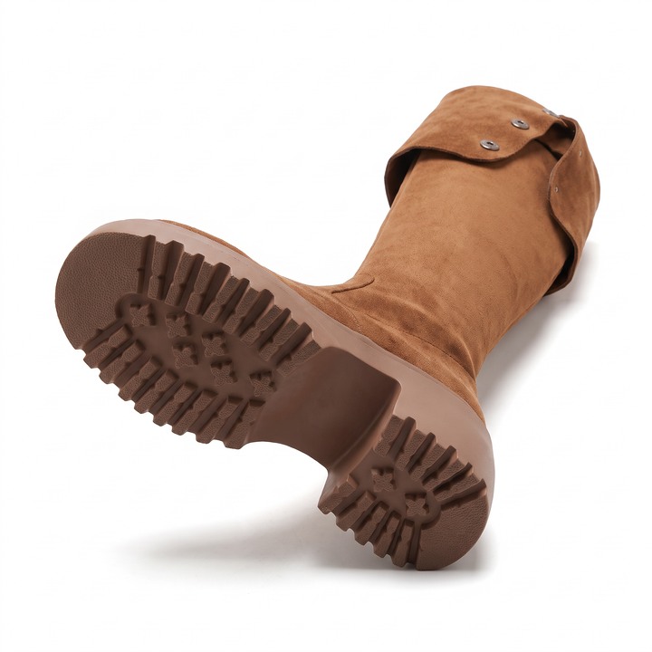 Brown Over The Knee Boots Autumn Winter