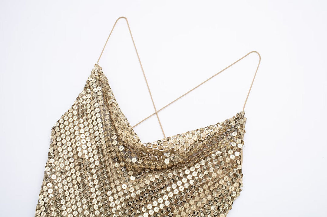 Light Drop Sequin Dress for Women - Mirelan