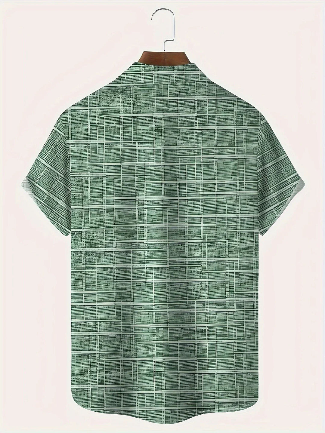 Haroyan Stylish Shirt with Checked Stripe Pattern, view 6 - Elena Harper