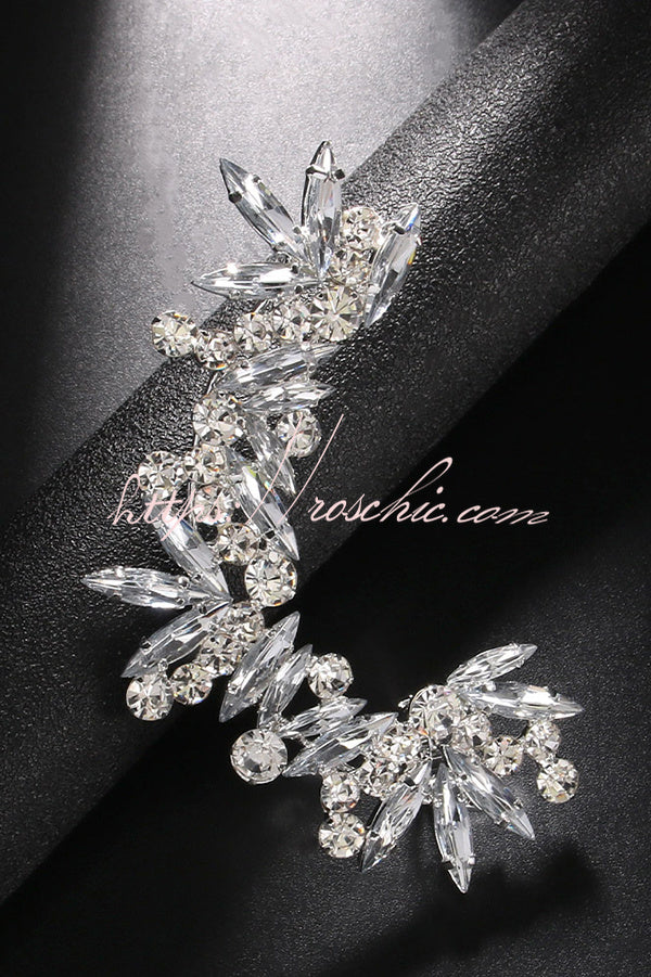 Non-pierced Rhinestone Clip-on Earrings