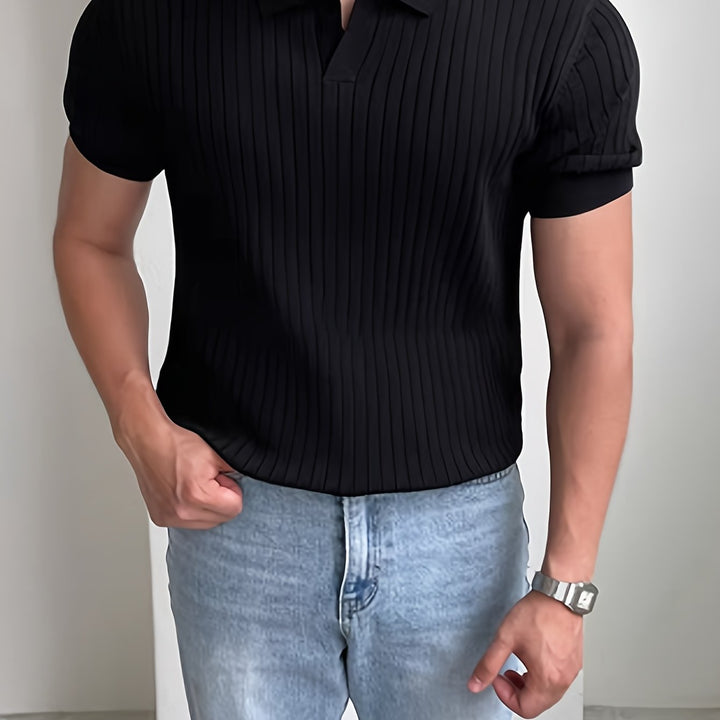 Textured Mesh Summer Shirt for Men - Elena Harper