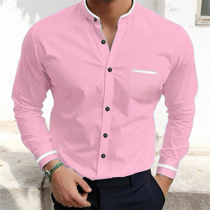 ELENA HARPER™  |  GRANDPA CONTRAST SHIRT FOR MEN