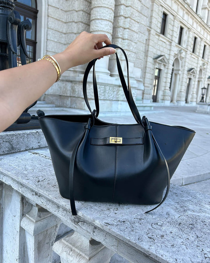 Florence | Spacious Shopper Bag with Elegant Gold Accents