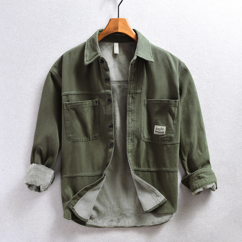 ELENA HARPER™  |  CARGO FLEECE SHIRT FOR MEN