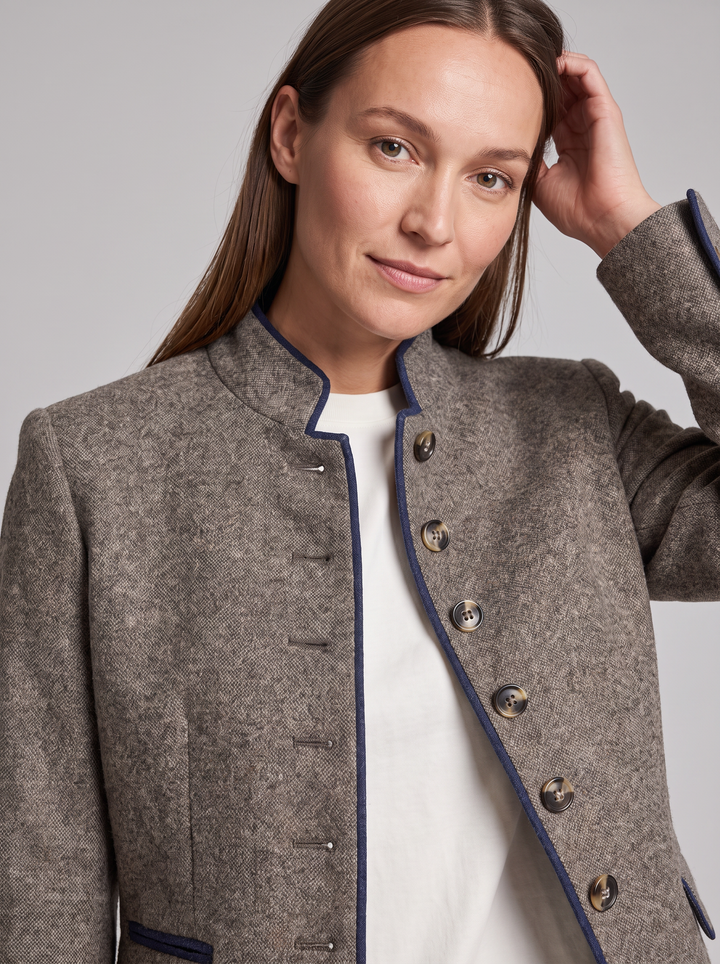 Caramel Button Front Cardigan Smart Office Wear