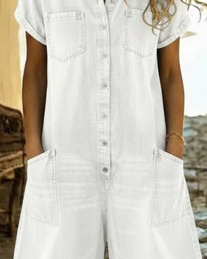 Briar Short Sleeve Playsuit Dress - Elena Harper