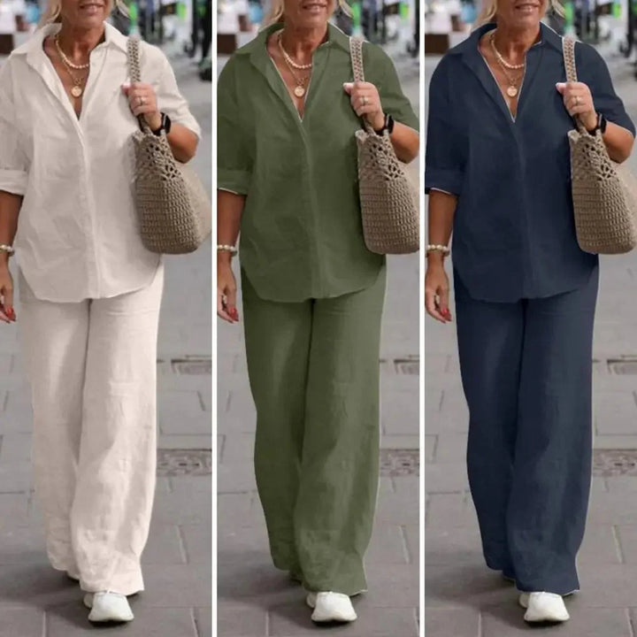 Mia | Airy and Elegant Women's Linen Two-Piece Set