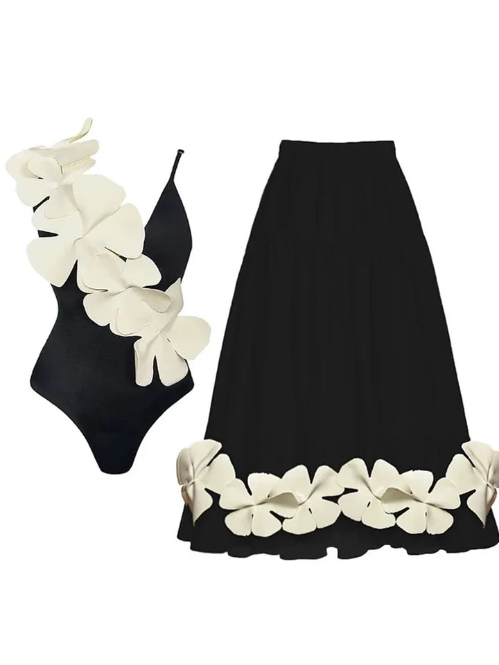 Tie Fresh Floral Swimsuit Set