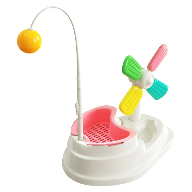 Interactive Cat Windmill Toy for Mental Stimulation