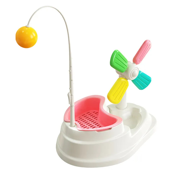 Interactive Cat Windmill Toy for Mental Stimulation