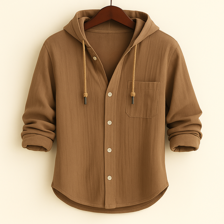 ELENA HARPER™  |  LUXURY SOFT COTTON SHIRT WITH HOOD