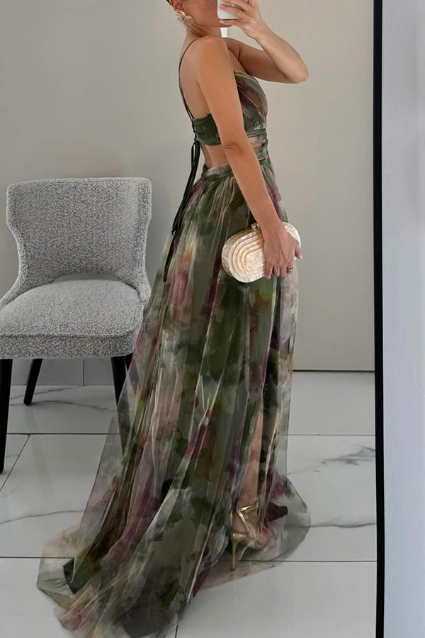 Aira Elegant Long Dress with Laces - Elena Harper