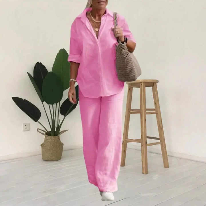 Mia | Airy and Elegant Women's Linen Two-Piece Set