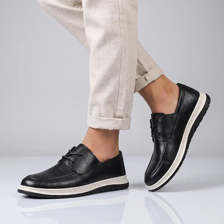 Elio | Earth Tone Vegan Leather Sneakers