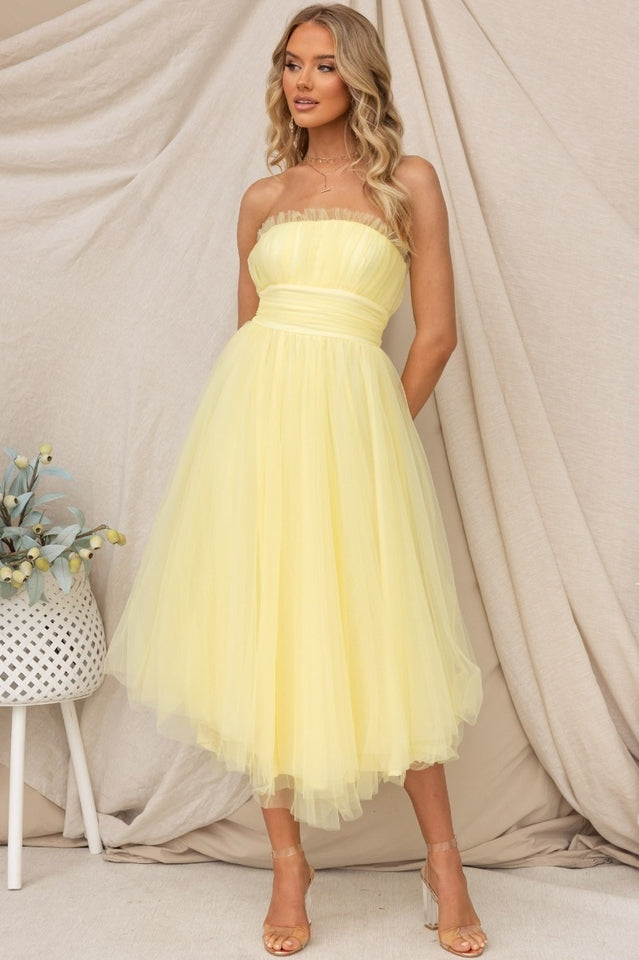Women's Elegant Strapless Maxi Dress for Special Occasions