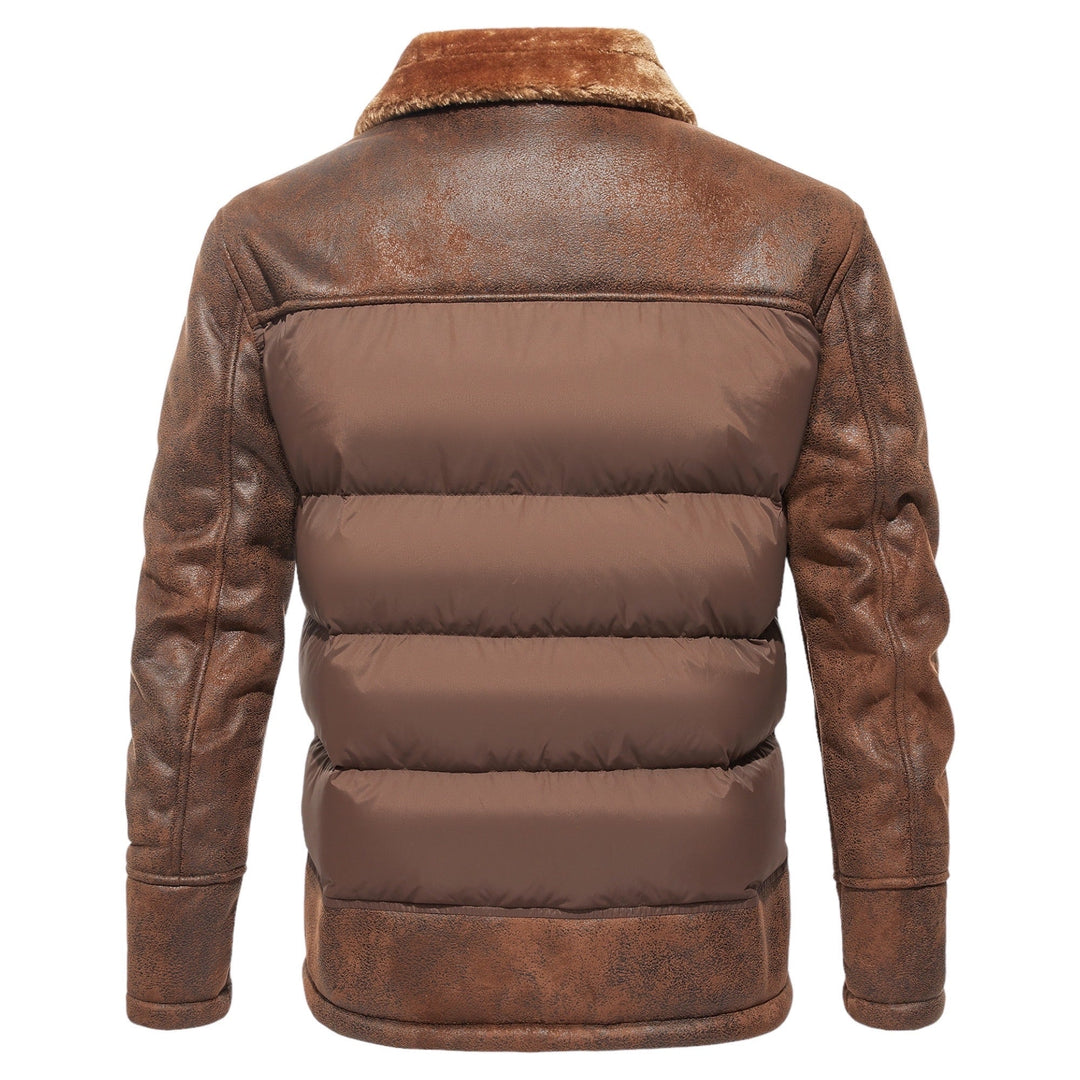 Alexandre - Elegant Vintage Down Jacket with Fur Collar