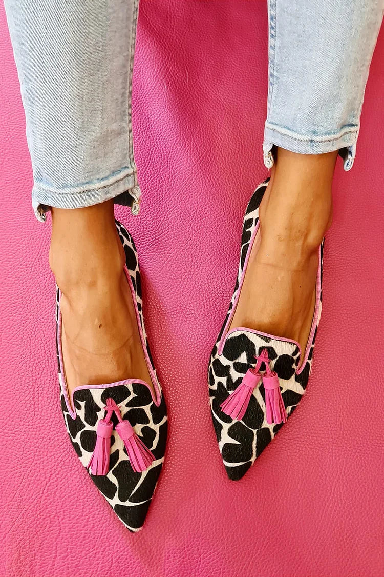 Alexis Pointed Loafer With Tassels - Elena Harper