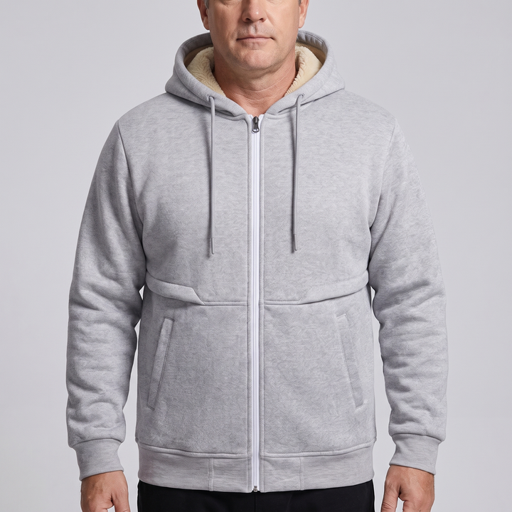 Marco | Warm and Cozy Teddy Fleece Jacket with Hood