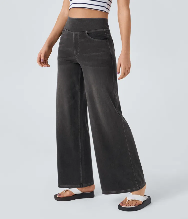 Solène - Relaxed Fit Wide-Leg Jeans