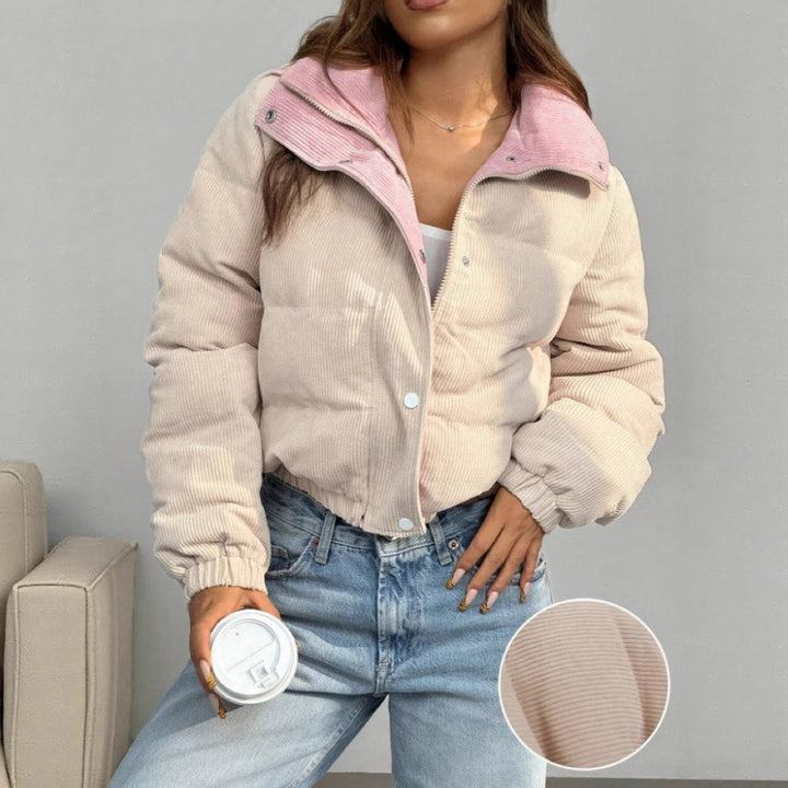 Women's Quilted Effect Jacket - Ilara