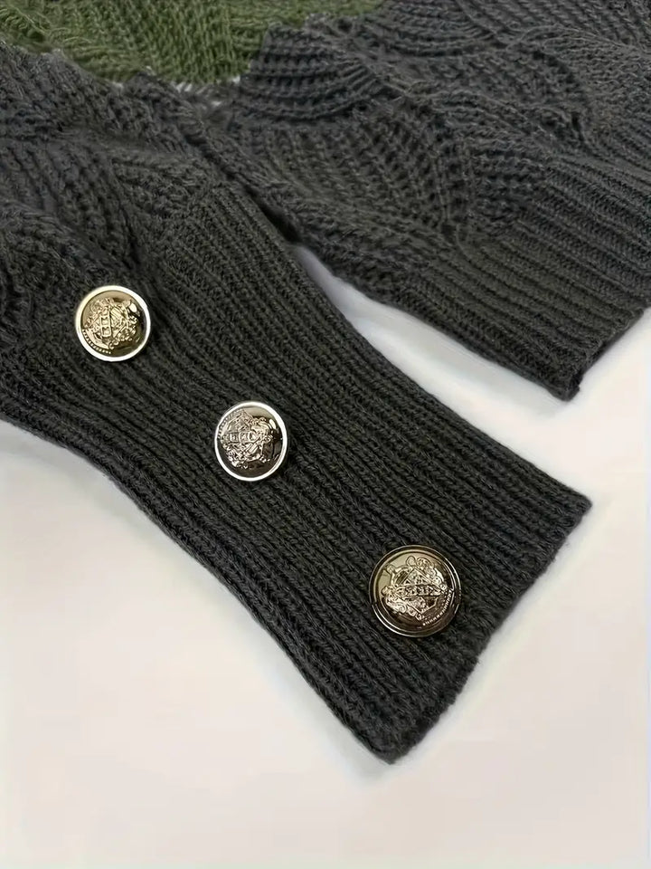 EMMA – COZY CHIC WAVE KNIT SWEATER