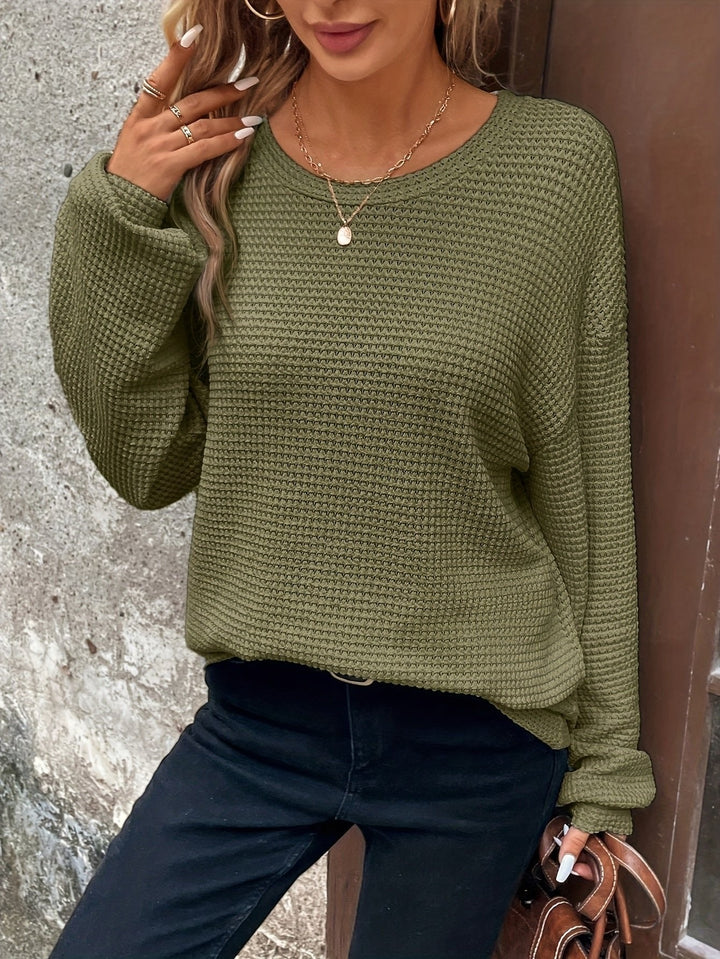 Martina | Stylish and Cozy Women's Waffle Knit Sweater