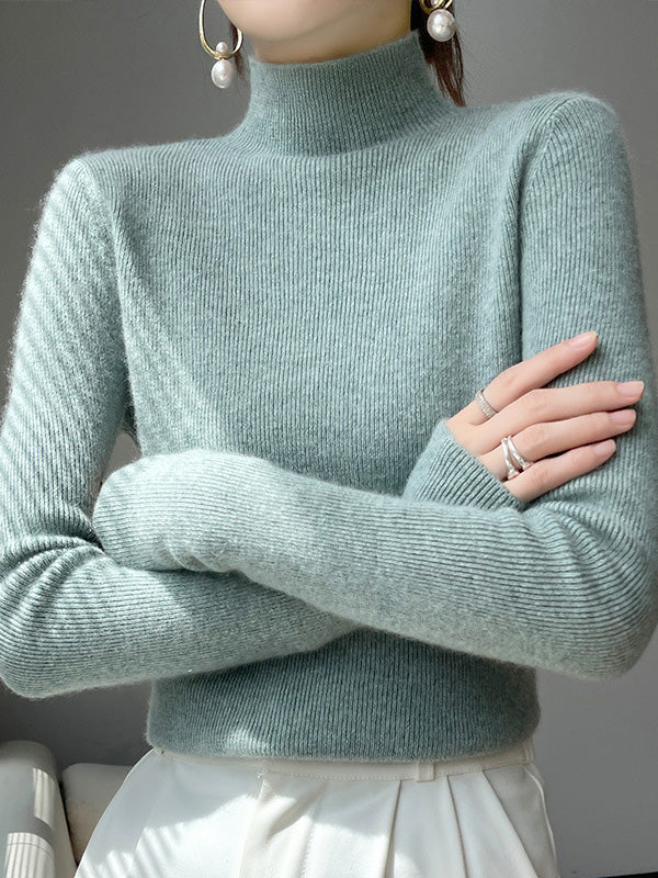 Adriana Soft Knit Turtleneck Sweater - Elena Harper