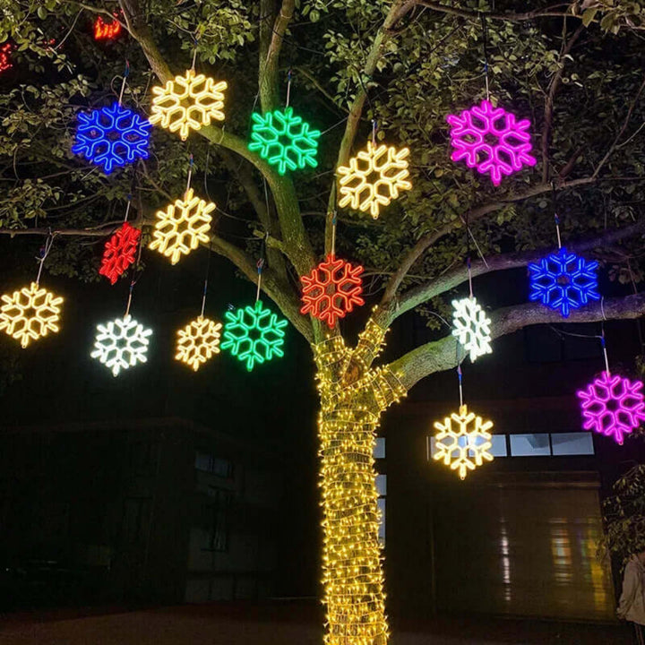 Waterproof LED Snowflake Light for Christmas – 30cm