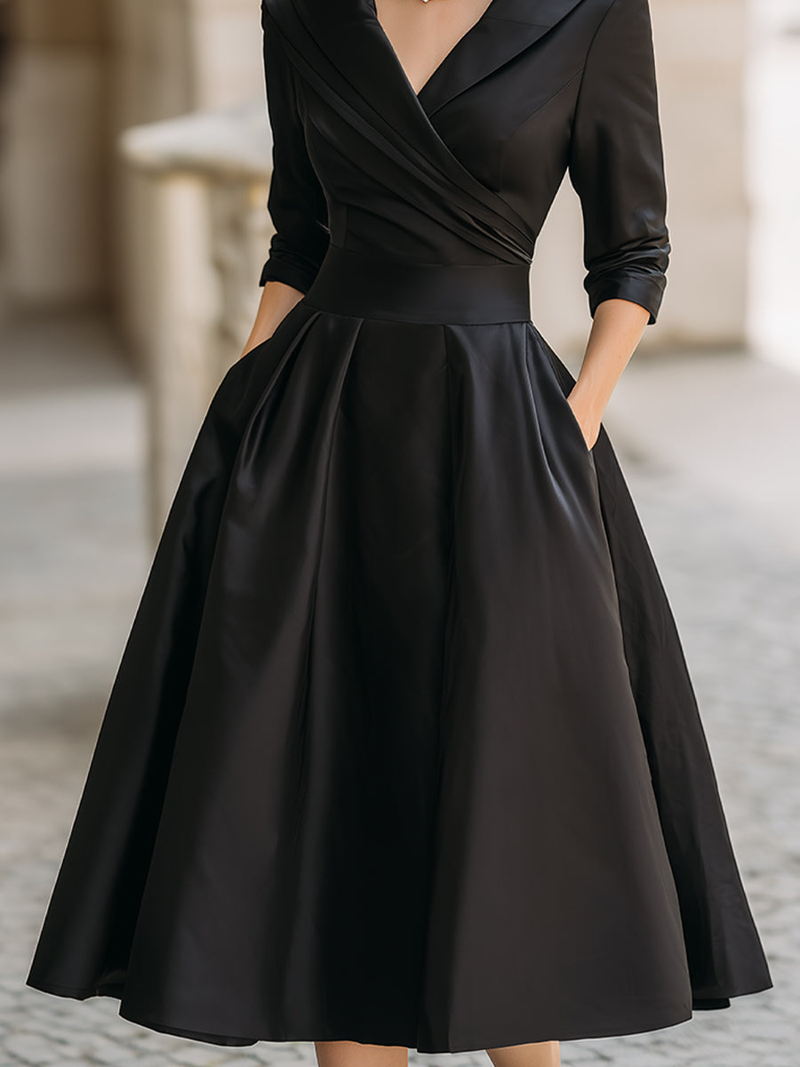 Scarlett Elegant Signature Midi Dress - Elena Harper