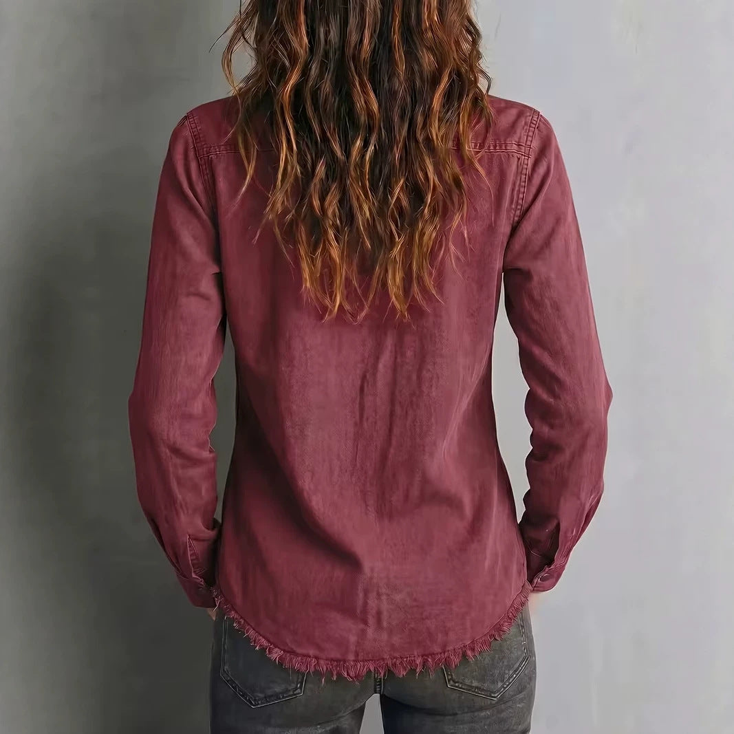 Women's Western Fringe Shirt - Retro and Unique