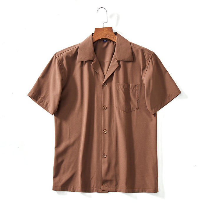 Cuban Collar Shirt for Men - Elena Harper
