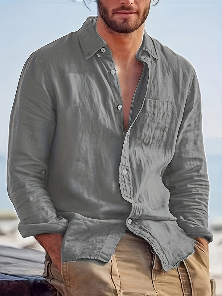 Cotton Shirt for Men - Elena Harper