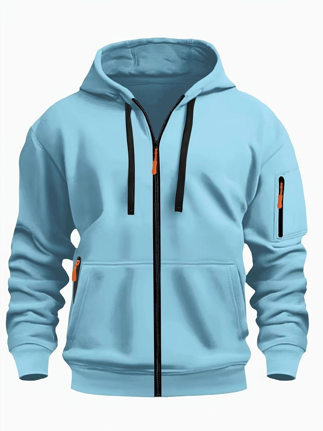 Men's Zip-Up Hoodie Casual & Comfortable Everyday Outerwear - Elena Harper
