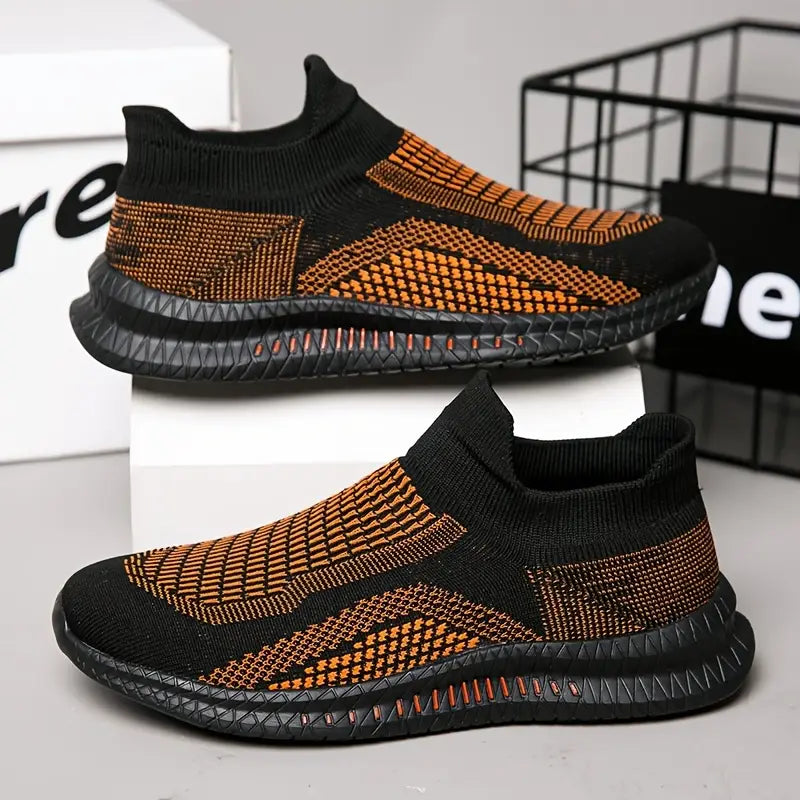 FlexStride Breathable Lightweight Knit Sneakers, view 2 - Elena Harper