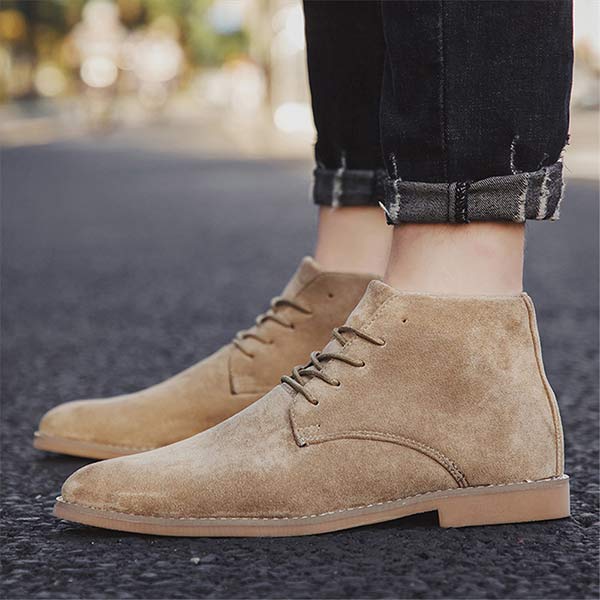 UrbanStride Classic Stylish Lace-Up Men's Ankle Shoe, view 9 - Elena Harper