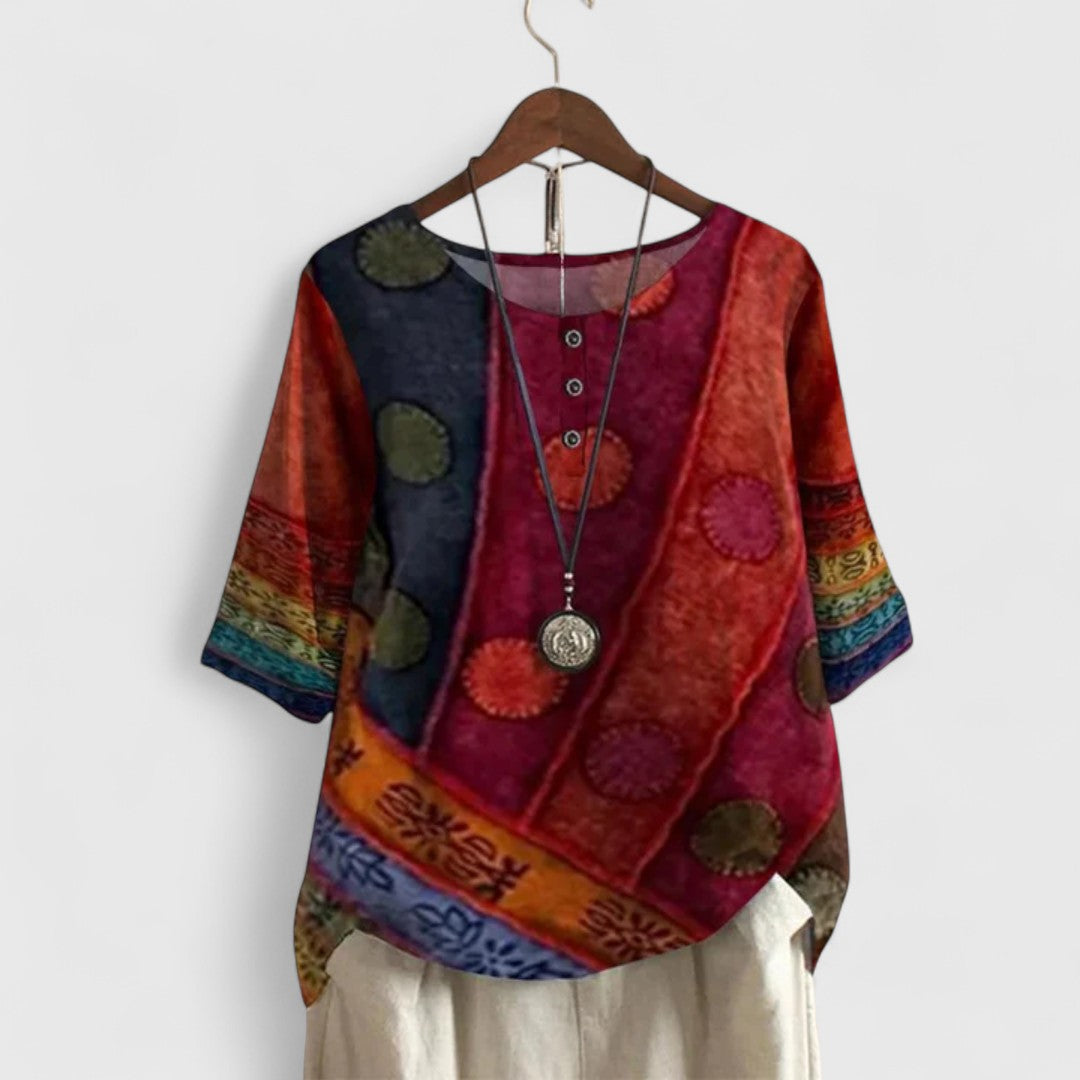 Auralie Elegant Boho Top - Elena Harper