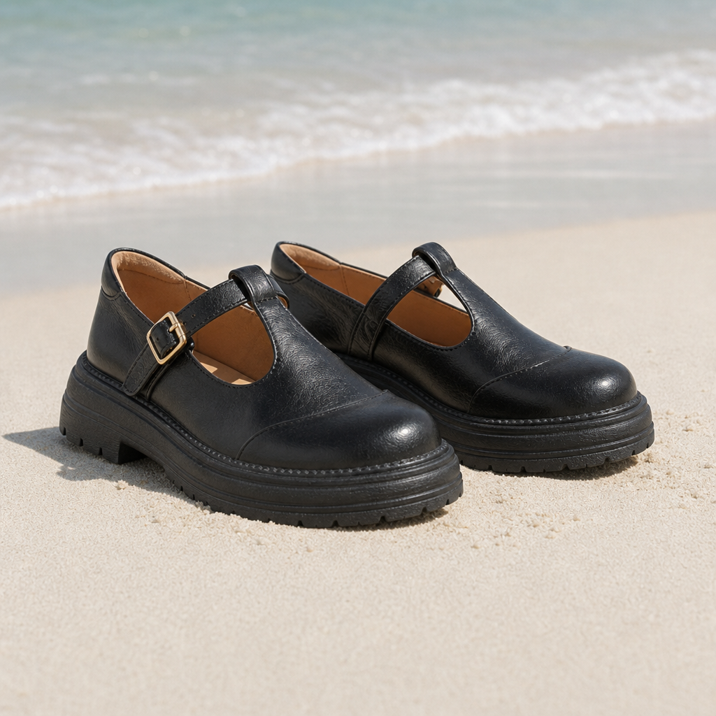 Baeza Orthopedic T-Strap Mary Janes