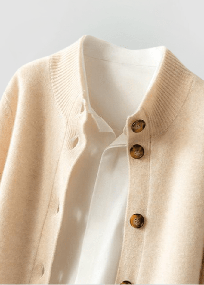 Fern Cardigan With Elegant Buttons - Elena Harper