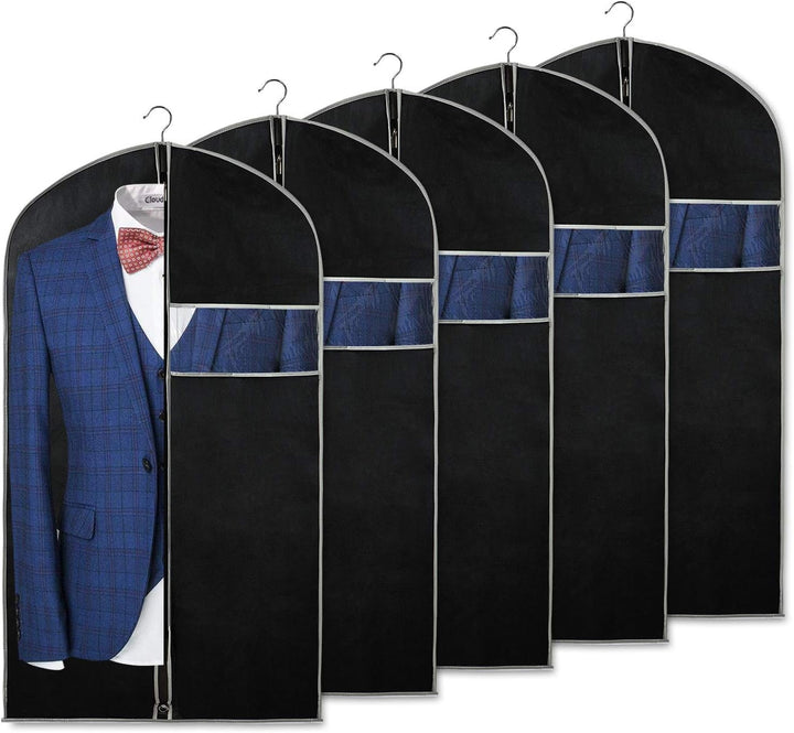 Unisex 10-Pack Breathable Garment Covers with Window
