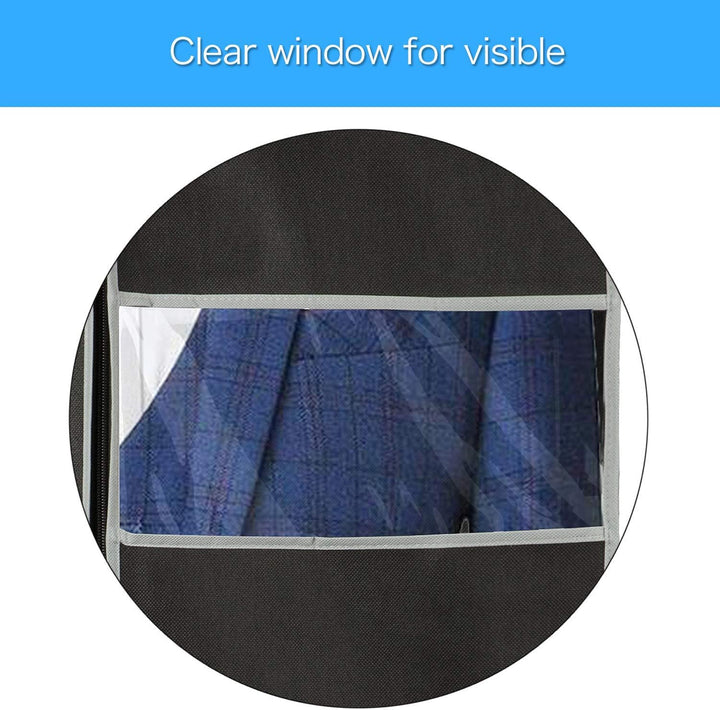 Unisex 10-Pack Breathable Garment Covers with Window