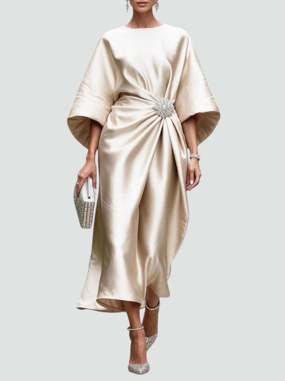DAKOTA – ELEGANT DRAPED EVENING DRESS