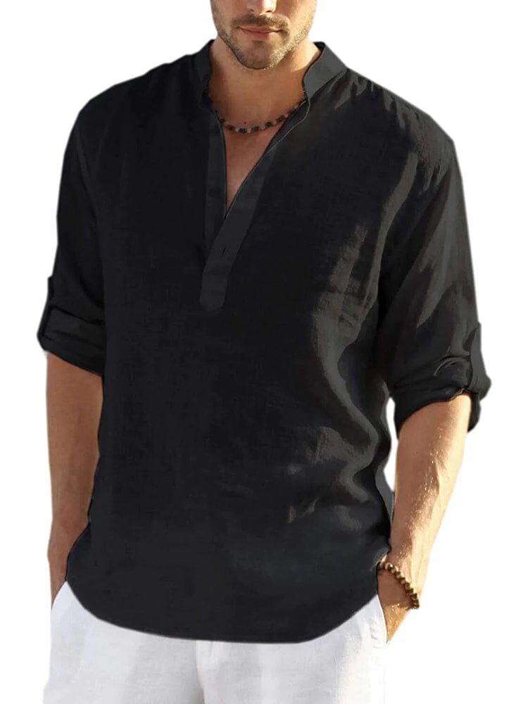 ELENA HARPER™  |  COTTON LINEN SHIRT FOR MEN