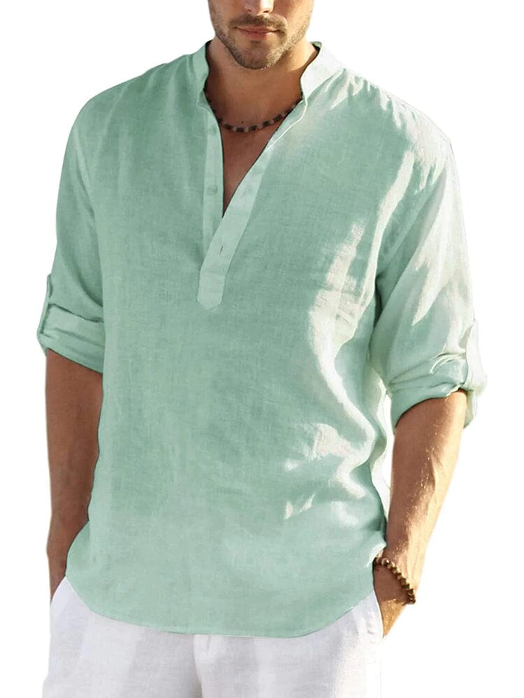 ELENA HARPER™  |  COTTON LINEN SHIRT FOR MEN