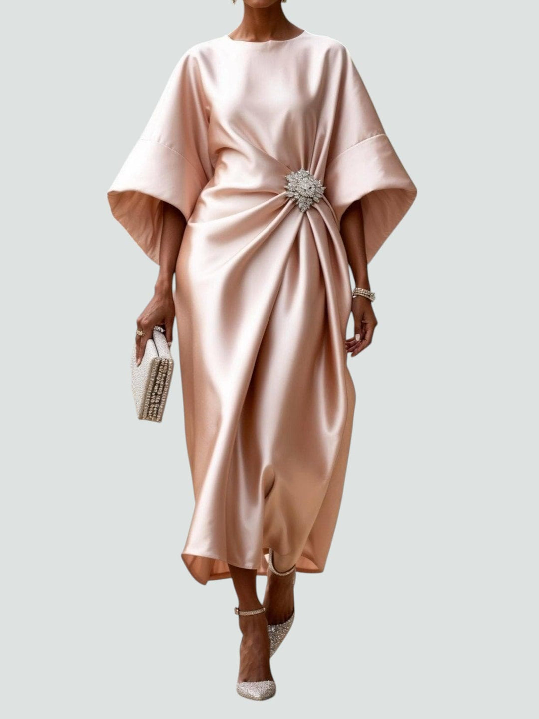 DAKOTA – ELEGANT DRAPED EVENING DRESS