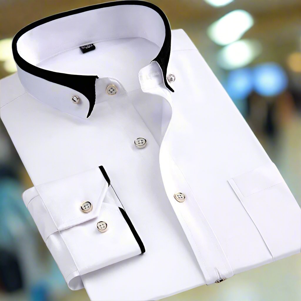 Albert Classic Long Sleeve Cotton Shirt - Elena Harper