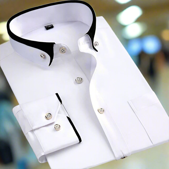 Albert Classic Long Sleeve Cotton Shirt - Elena Harper