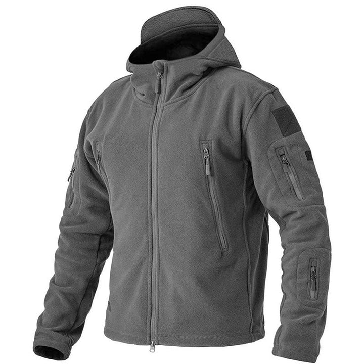 Men's Windproof Fleece Jacket – Comfortable Zip-Up Outdoor Wear